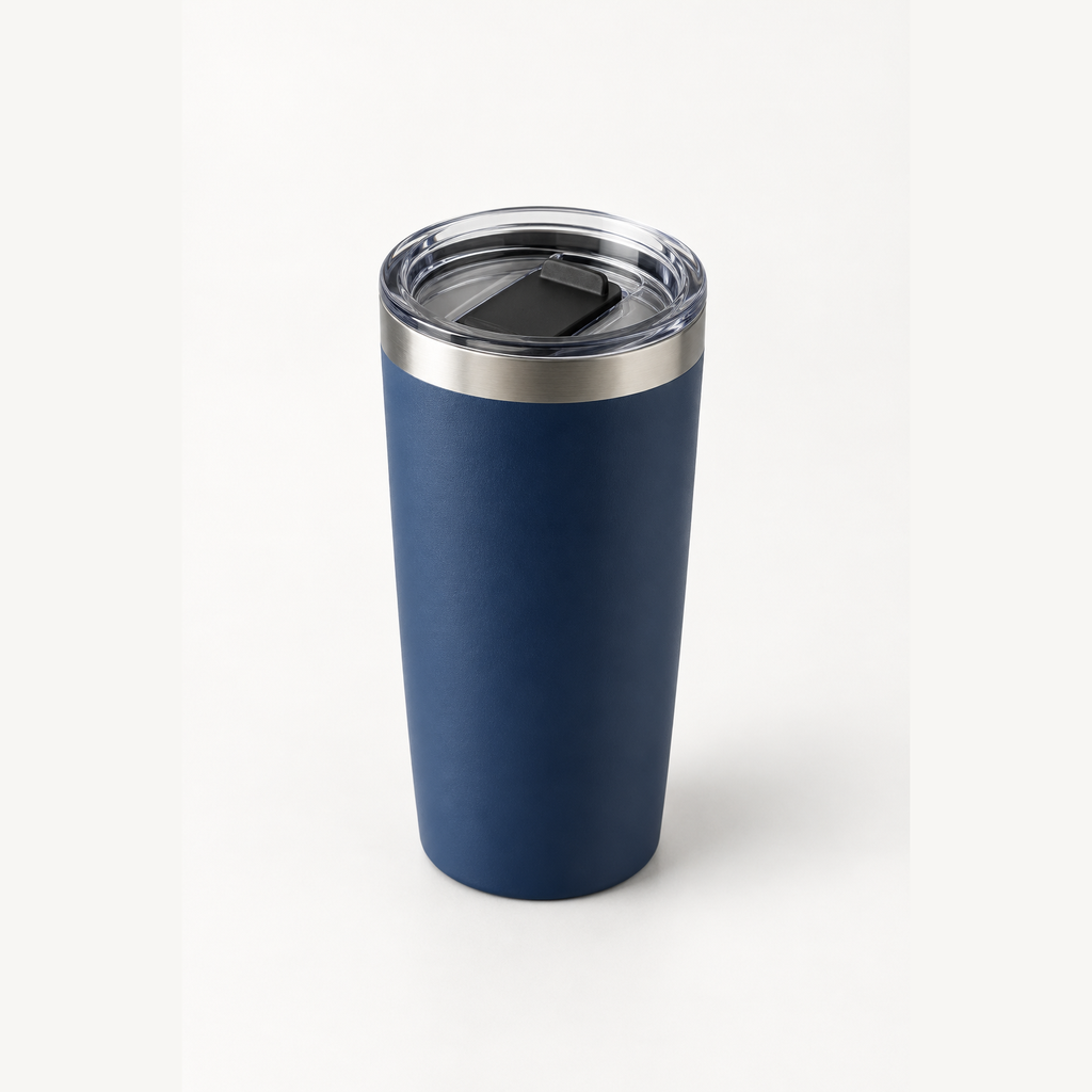 Commute Tumbler 16 oz in Harbor, three-quarter view