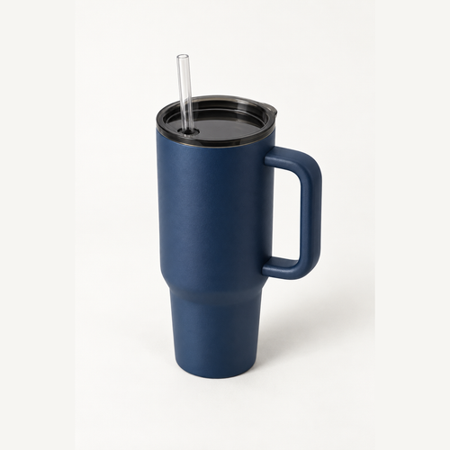 Commute Tumbler 30 oz in Harbor, three-quarter view