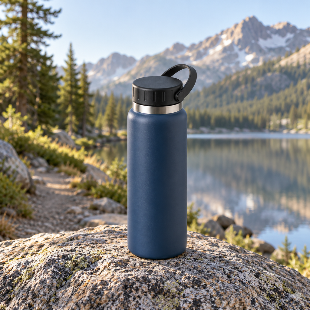 Field Bottle 32 oz in Harbor, lifestyle view