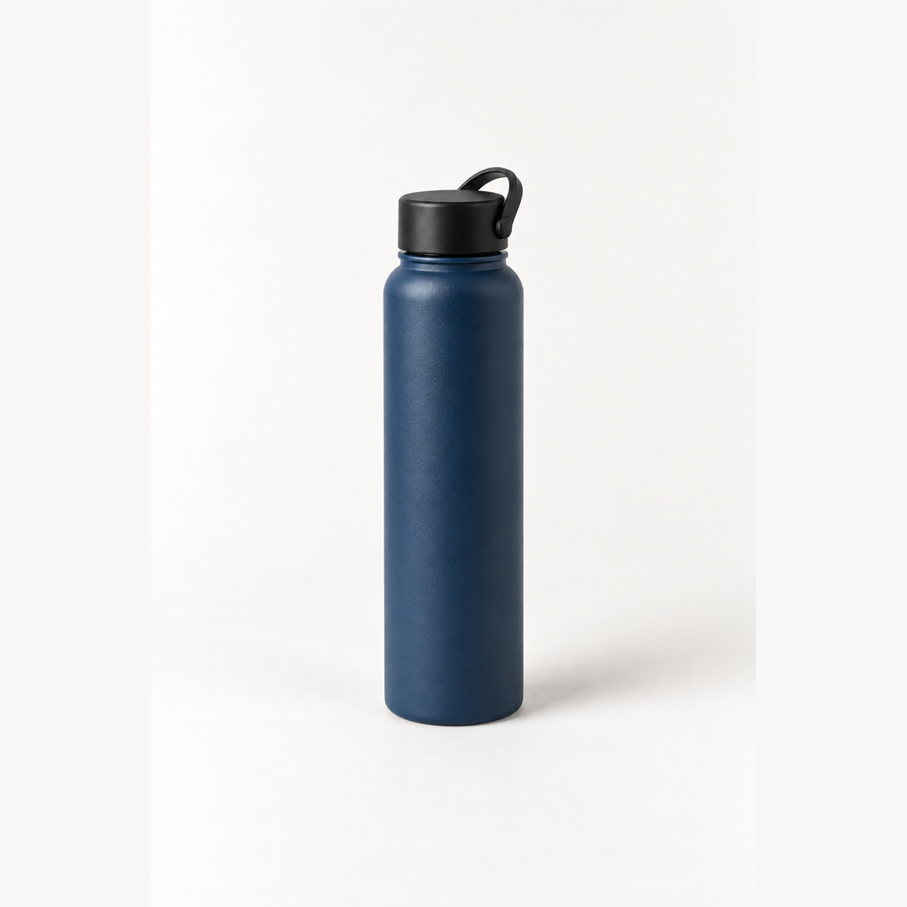 Trail Flask 12 oz in Harbor, front view