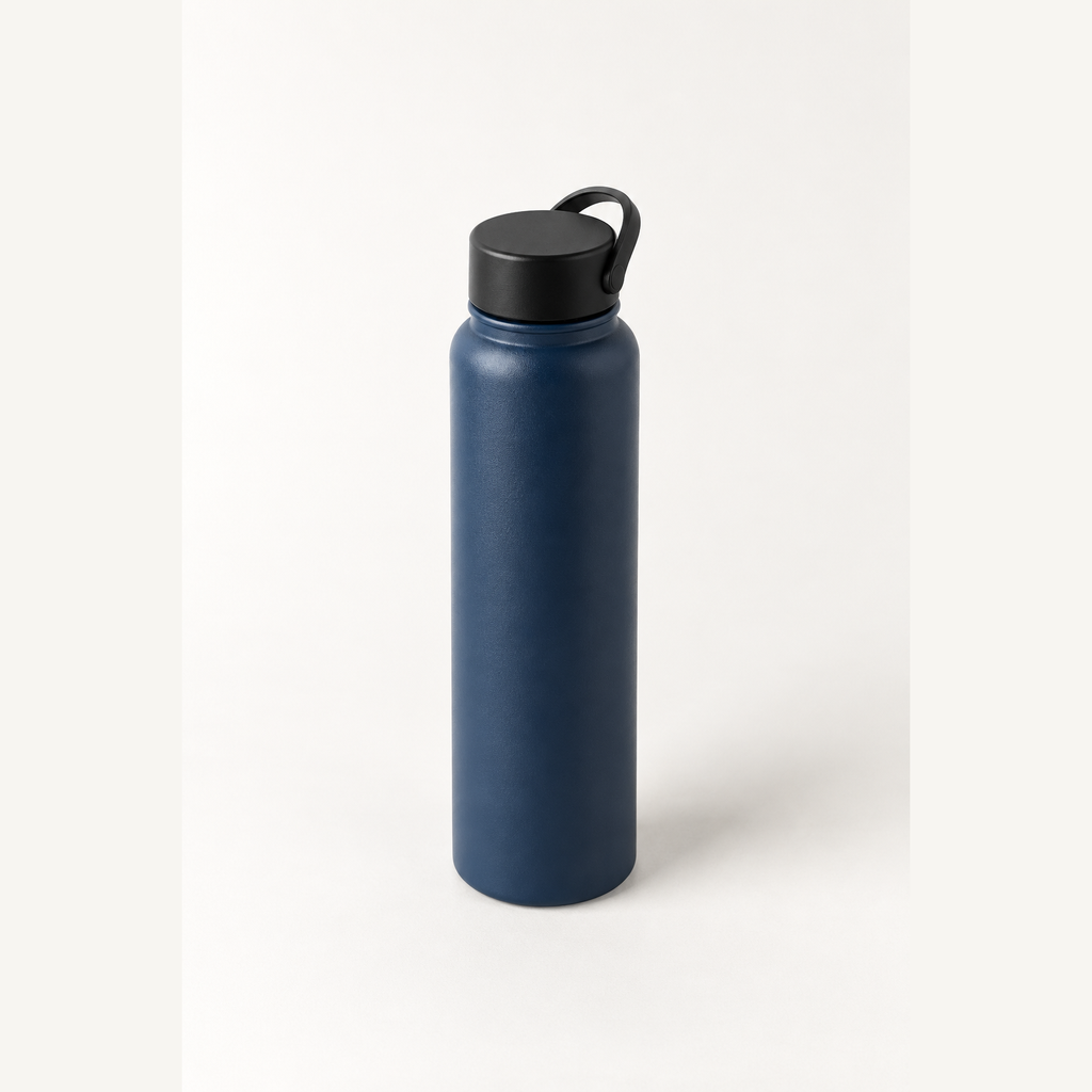 Trail Flask 12 oz in Harbor, three-quarter view